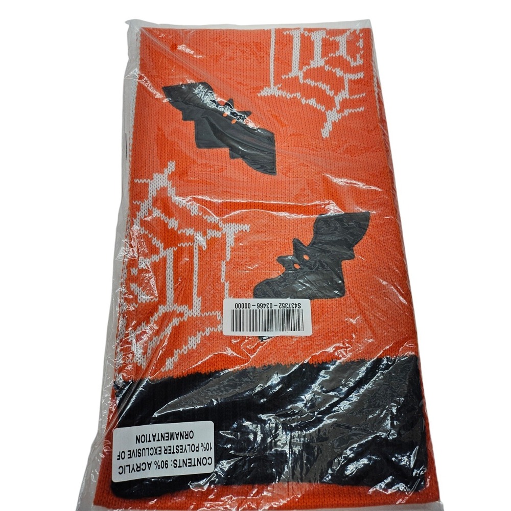 Knit Scarf Acrylic/Poly size is 71" long 10" wide Collection XIIX Halloween NEW